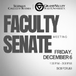 Faculty Senate Meeting on December 6, 2024